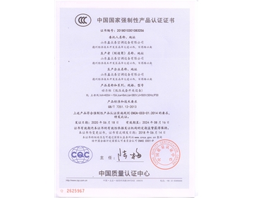 CQC证书  (动力柜）